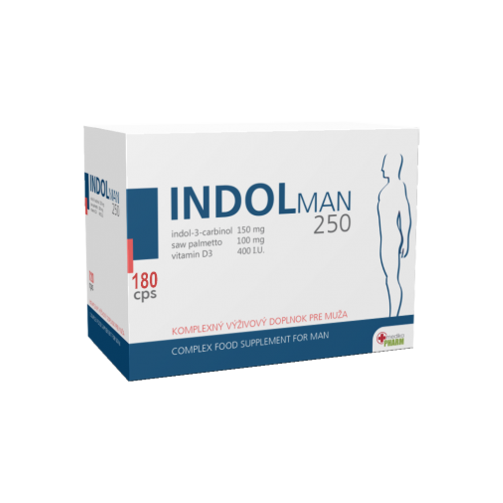 INDOL MAN 250 (180 kapsúl+180 kapsúl)