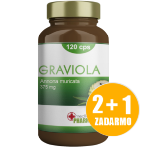Graviola (3x120 kapsúl) Prírodná podpora pre energiu a vitalitu