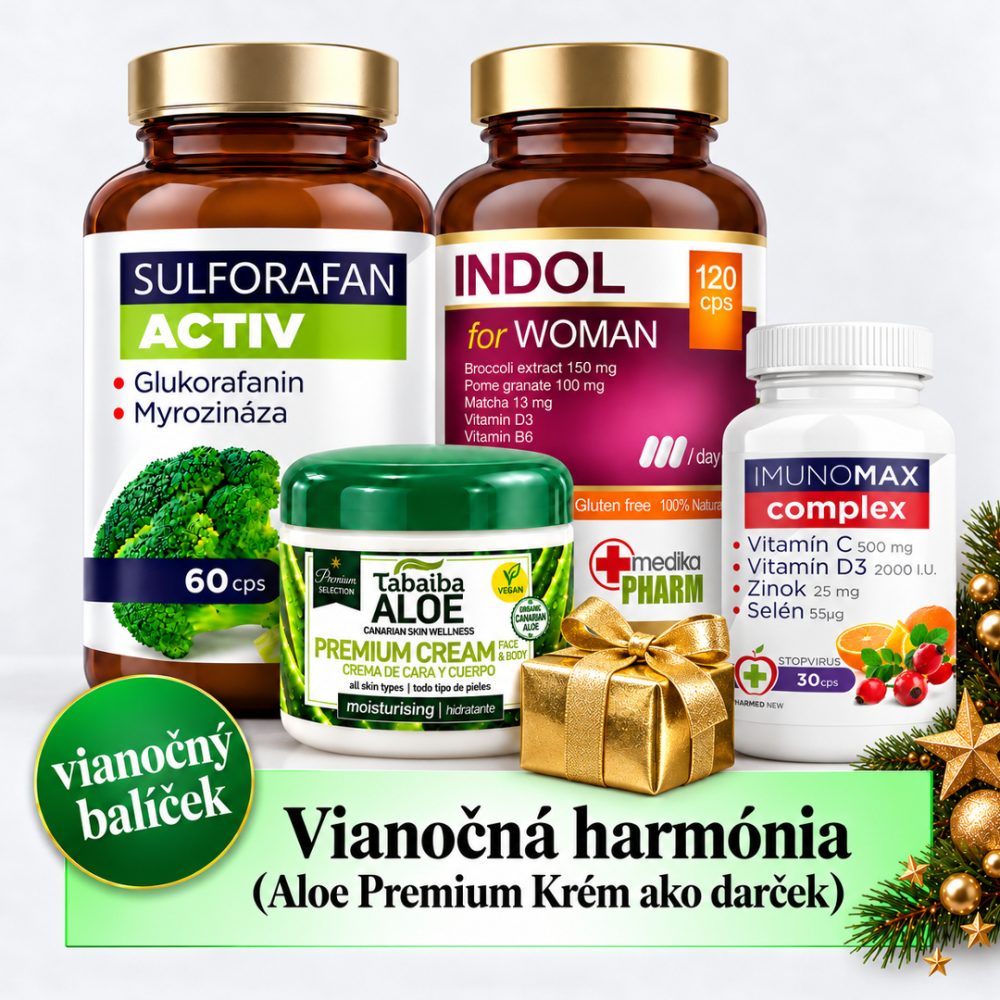 <b>Vianočná harmónia</b> (Sulforafan activ 60 cps + Indol for woman 120 cps + Imunomax complex 30 cps)