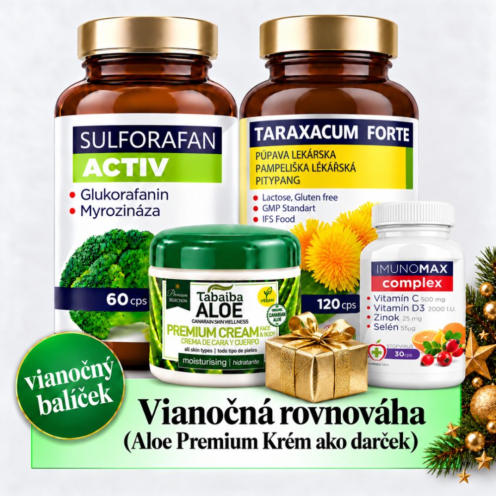 <b>Vianočná rovnováha</b> (Sulforafan activ 60 cps + Taraxacum forte 120 cps + Imunomax complex 30 cps)