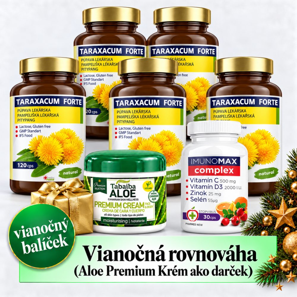 <b>Vianočná rovnováha XL</b> (Taraxacum forte 5x120 cps + Imunomax complex 30 cps)